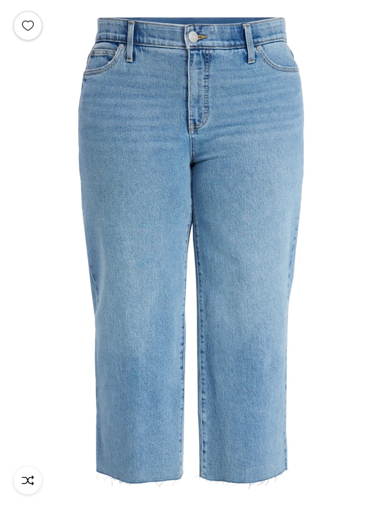 Terra And Sky Women’s Plus Charlotte Wash Wide Leg Ankle Cut Jeans Size 18w Nwt — image 6 of 7